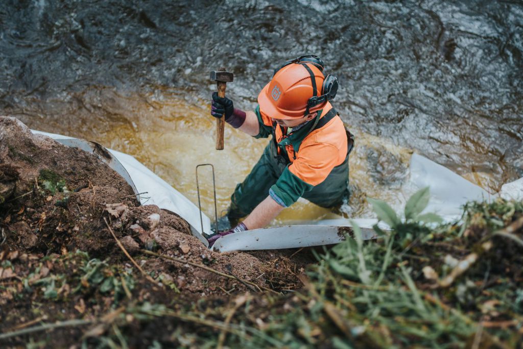 Travaux entretien cours d'eau Vosges