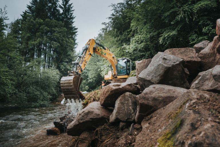 Travaux entretien cours d'eau Vosges