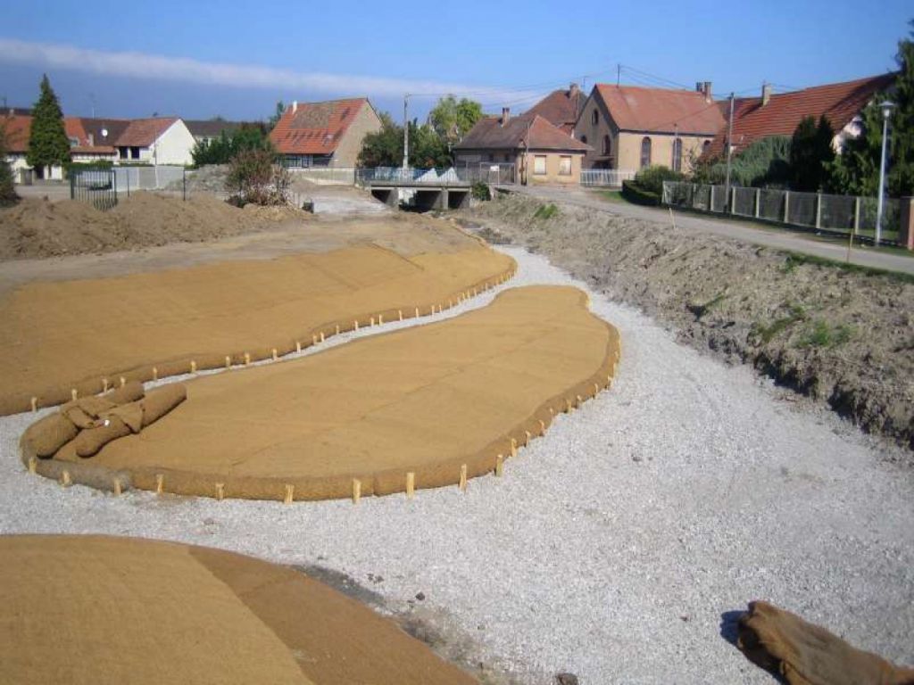 Réménagement d'un cours d'eau en Alsace